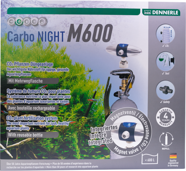 CO2 Pflanzen-Dünge-Set MEHRWEG Carbo NIGHT M600 bis 600L