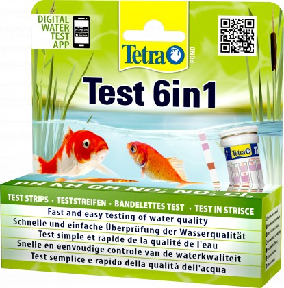 Teststreifen Pond Quick Test 6in1 + Chlor CI2 Test