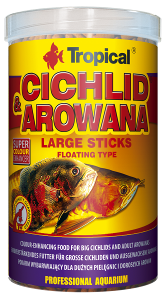 Cichliden- Arowanafutter Sticks L 1L