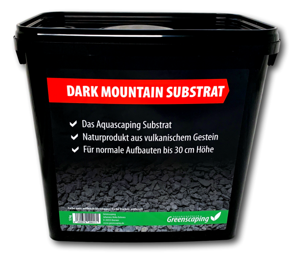 Dark Mountain Substrat 12 kg Aquascaping Substrat für Aufbauten bis 30 cm Höhe
