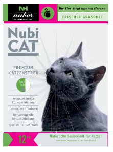 Nubi Cat Katzenstreu Klumpenbildend mit frischem Grasduft 12kg