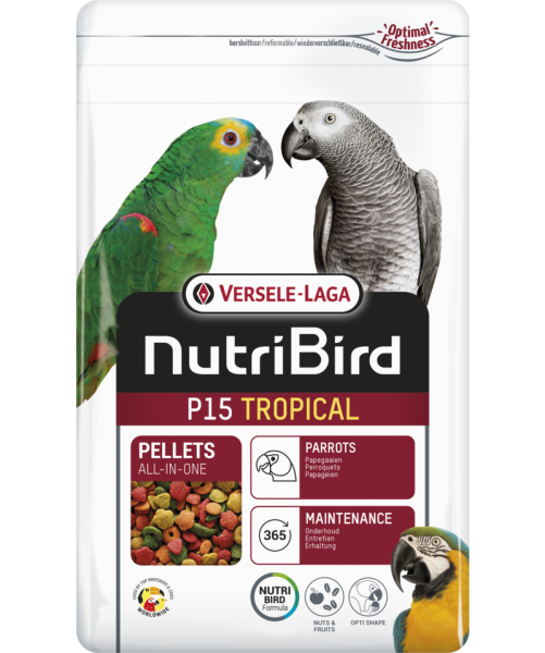 Ziervogel NutriBird Futt. Papageien P15 Tropical Pellets 1kg