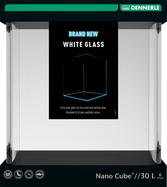 Nano Cube Weissglas 30x30x35cm 30L
