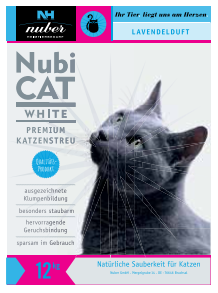 Nubi Cat Katzenstreu Klumpenbildend white mit Lavendelduft 12kg
