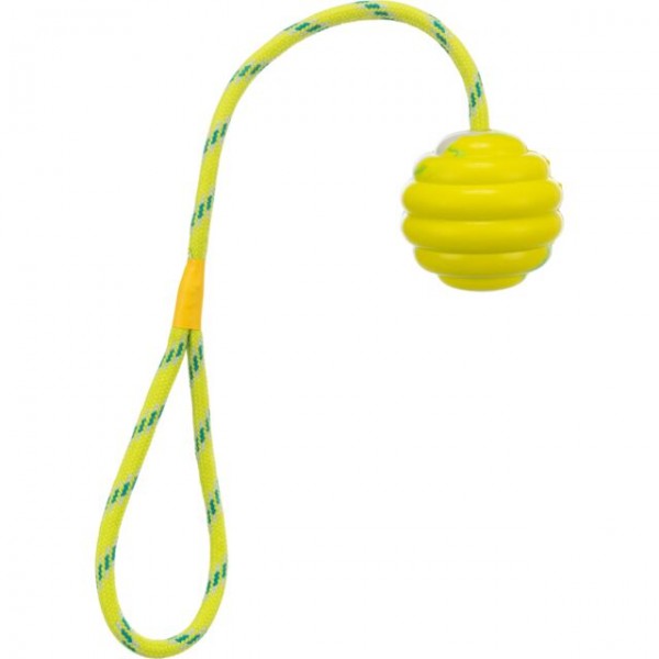 Wellenball am Seil, Naturgummi 6cm