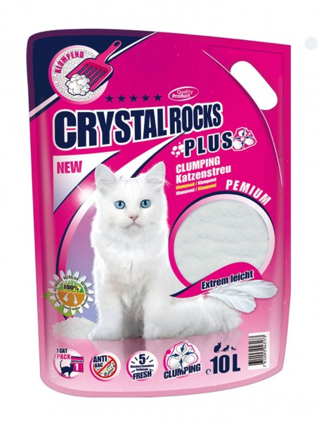 Katzenstreu Crystal Rocks Plus 10Liter