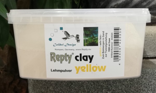 Lehmpulver Repty clay gelblich 1,5L