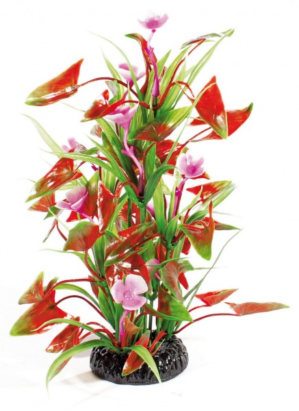 Plastikpflanze Fantasy Plant grün-rot-violett 25cm