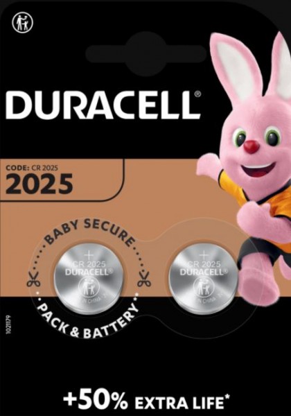 Spezialzellen Batterie CR2025 / 2025 3V 2Stk