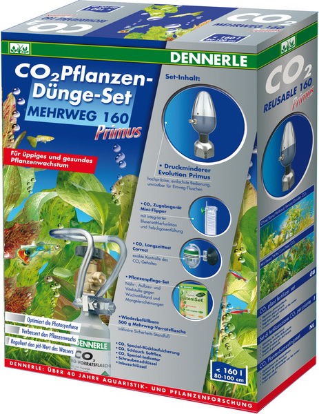 CO2 Pflanzen-Dünge-Set Primus MEHRWEG 160 Primus inkl. 500g Flasche