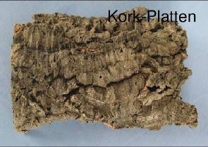 Kork-Platte ca 25-35cm