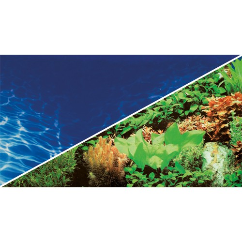 Aqua Fotorückw. Zuschnitt Pflanzen 8/Marin Blue 120x50cm