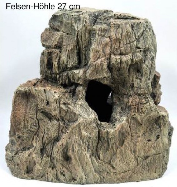Felsen-Höhle Stein grau 27cm