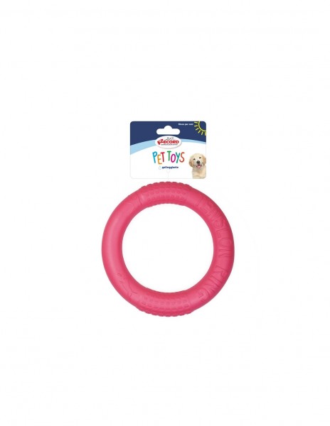 Hundespielzeug Ring rot,schwimmend, 18cm