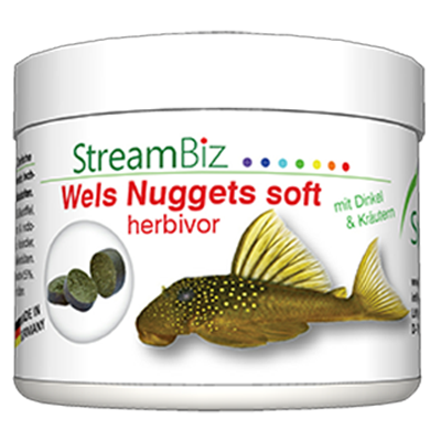 Futtertabletten Wels Nuggets soft Herbivor 250g