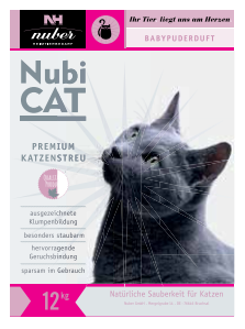 Nubi Cat Katzenstreu Klumpenbildend mit Babypuderduft 12kg