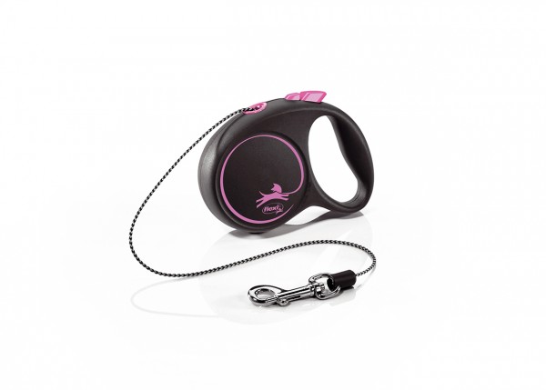 Rollleine Black Design pink 3m Seil