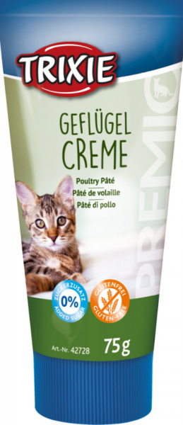 Futterpaste Geflügel Creme für Katze 75g