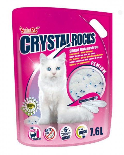 Katzenstreu Crystal Rocks Silikat 7,6L ca 3kg