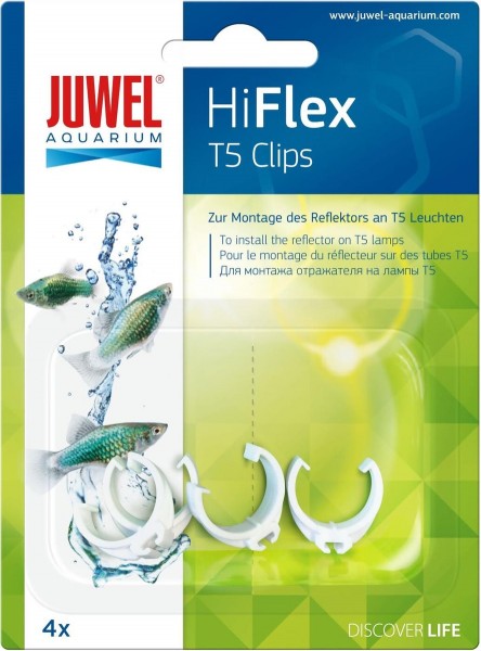 Juwel HiFlex T5 Clips 4Stk. Reflektor Befestigung für T5 Röhren