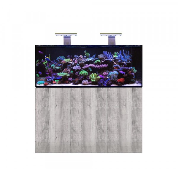D-D Aqua-Pro Reef 1500- METAL FRAME- DRIFTWOOD CONCRETE