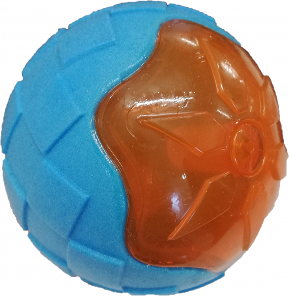 Ball mit blinklicht aus TPR schwimmend Ø 9cm