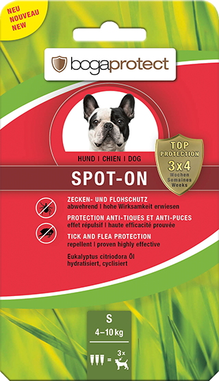 Spot-On Anti-Parasit Hund für 4-10kg S 3x1.2ml