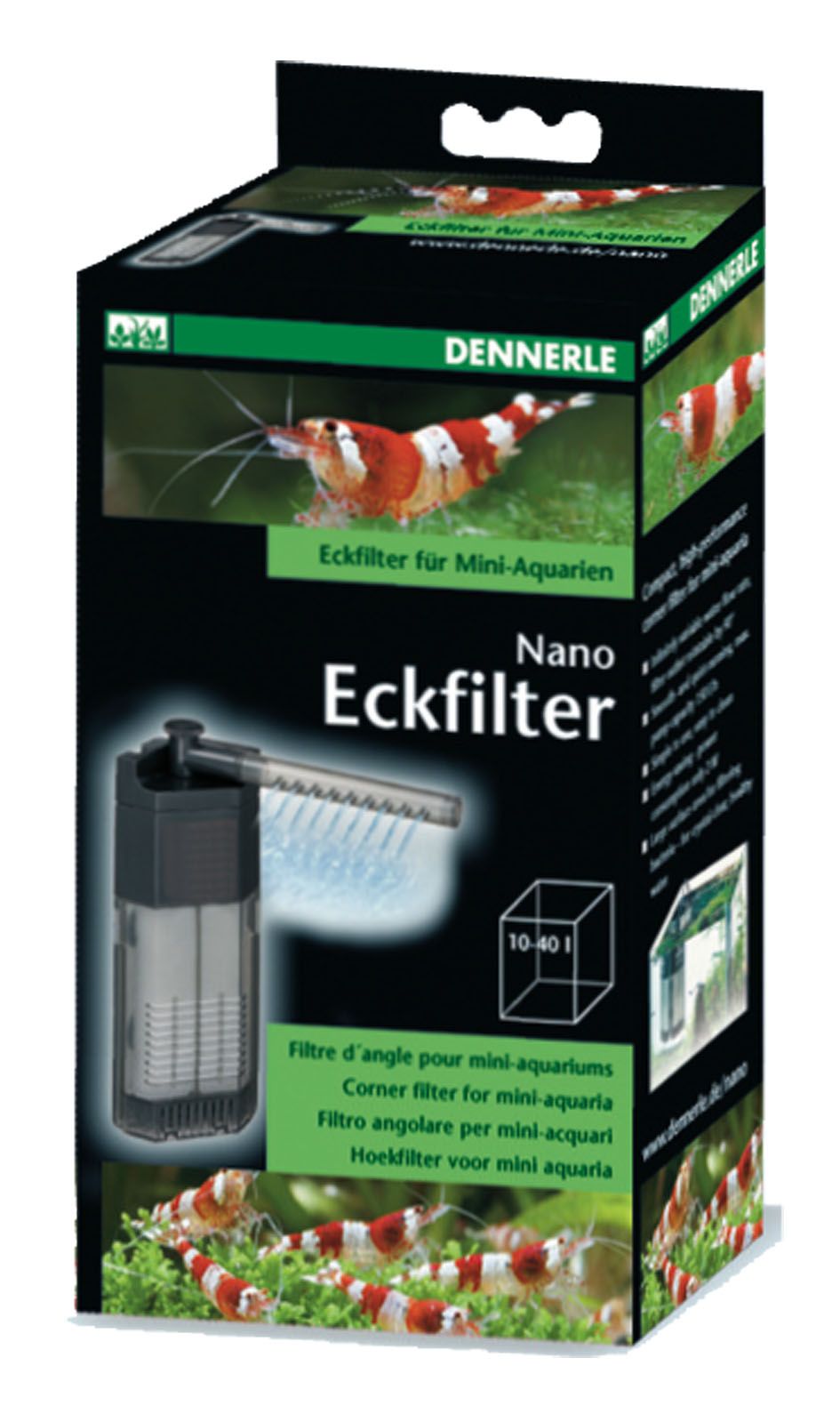 DENNERLE Nano Eckfilter XL Innenfilter Aquarium Filter 2x