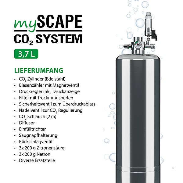 myScape-CO2 System 3,7l / CO2 zum selber mischen