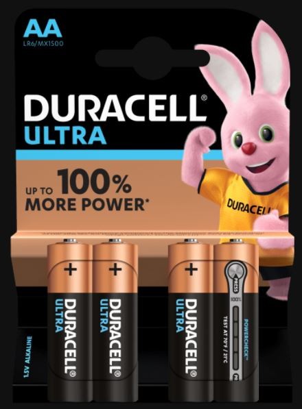 Alkaline Batterie Ultra Power AA / LR6 / MX1500 1,5V 4Stk