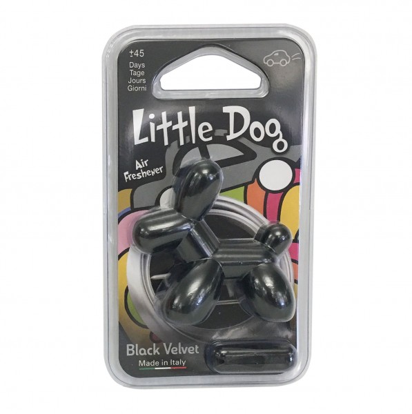 Auto Lufterfrischer Little Dog Velvet black