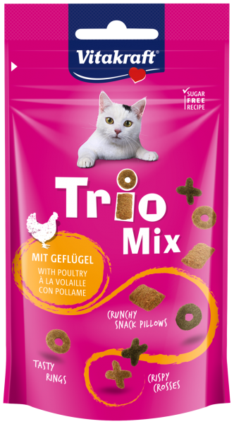 Katzensnack Trio Mix mit Geflügel 60g