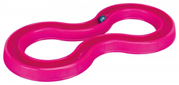 Spielschiene Flashing Ball Race aus pink Kunststoff 65x31cm