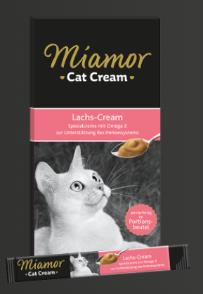 Finnern Cat Snack Miamor Lachs-Cream 6x15g