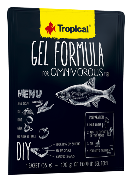 Gel Formula für Omnivore Fische 35g (Beutel)