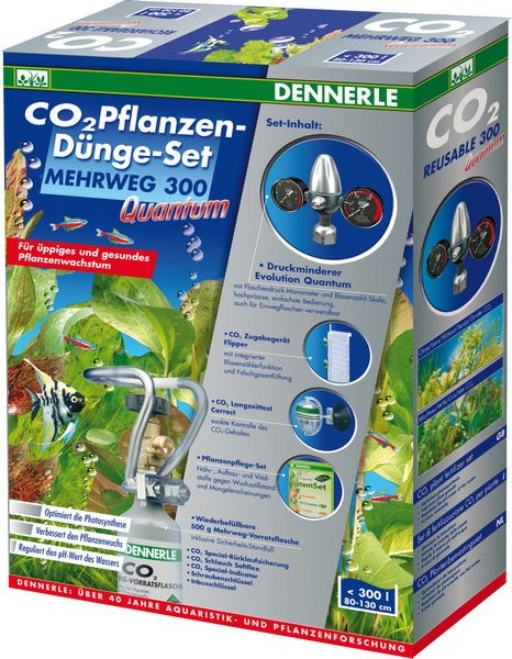 CO2 Pflanzen-Dünge-Set Quantum 300 inkl. Mehrwegflasche 500g
