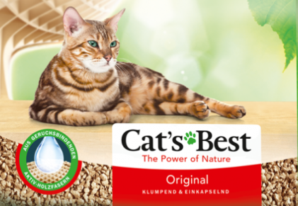 Katzenstreu Cat's Best Original Klumpenbildend biologisch abbaubar 17,2kg