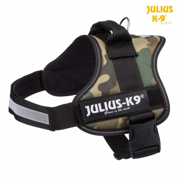 Julius-K9 Powergeschirr Gr. 0/M–L: 58–76cm/40mm, camouflage