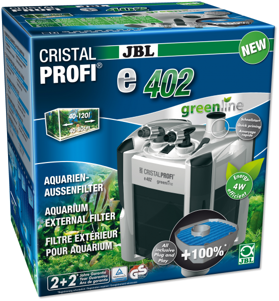 Aussenfilter CristalProfi e402 greenline für 40-120L