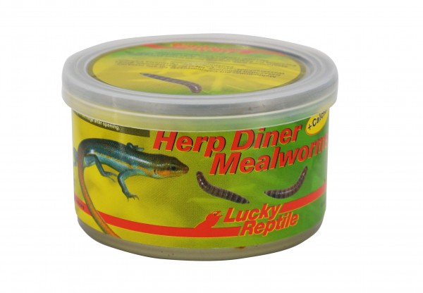 Herp Diner Mealworms (Mehlwürmer) mit Calcium 35g