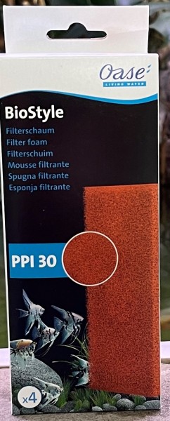 Filterschaum Set 4 BioStyle 30ppi orange