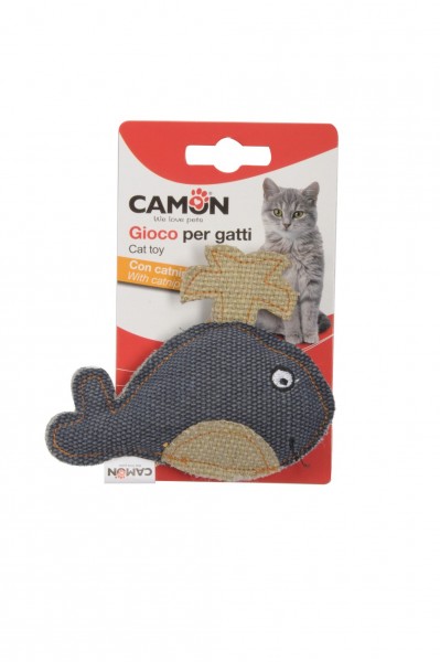 Katzenspielzeug Wal mit Catnip