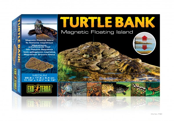 Turtle Bank M (Magnetische schwimmende Insel) 29,8x17,8x5,4cm