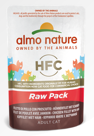 HFC Raw Pack mit Hühnerfilet und Schinken 55g