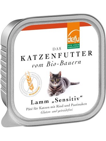 Nassfutter für Katzen Sensitiv mit Bio Lamm 100g
